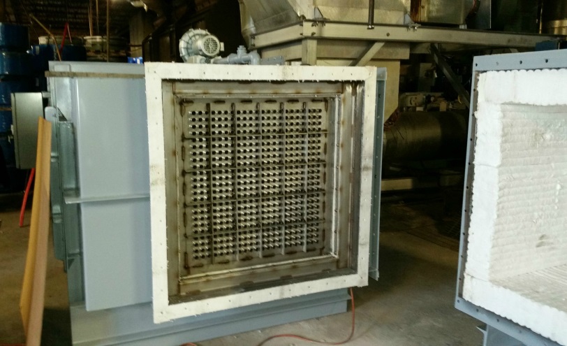 HEAT EXCHANGER HOT SIDE VIEW PORCELEN