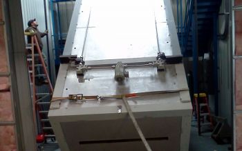 Tower Flotation Oven During Installation